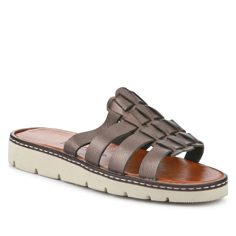 Leather Strappy Mule Sandals - EDNB40106 / 326 916 - Image 2