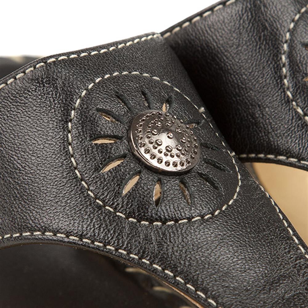 Fly Flot Leather Toe Post with Metal Centre Stud - KFFLY1901 / 146 506 - Black - Image 4