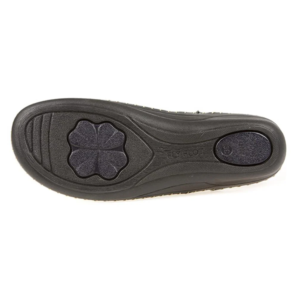 Fly Flot Leather Toe Post with Metal Centre Stud - KFFLY1901 / 146 506 - Black - Image 6