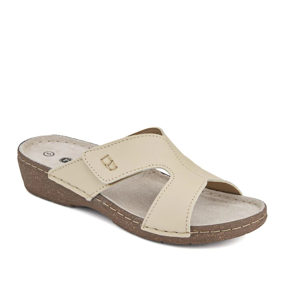 Leather Wedge-Heeled Mules - PATRI41001 / 327 610 - Image 2