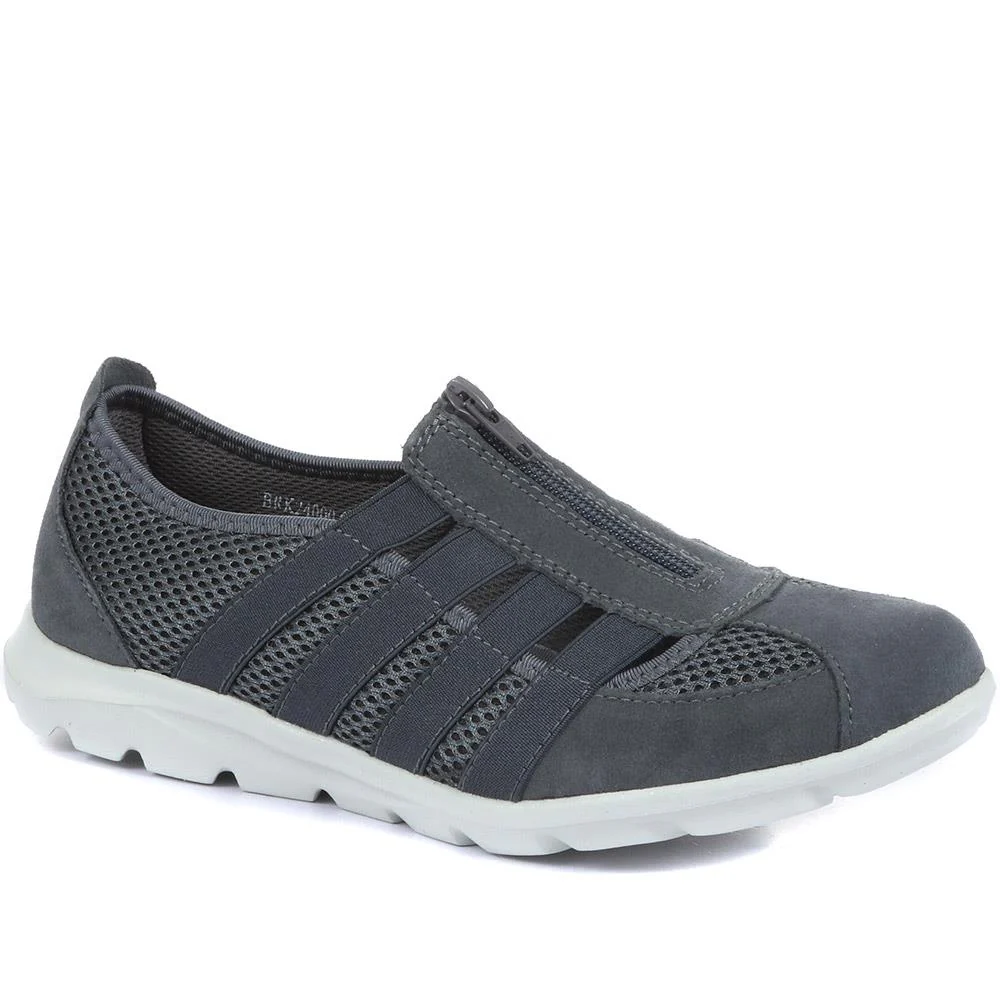 Leather Wide-Fit Slip-On Shoes - BRK24000 / 308 245 - Image 5