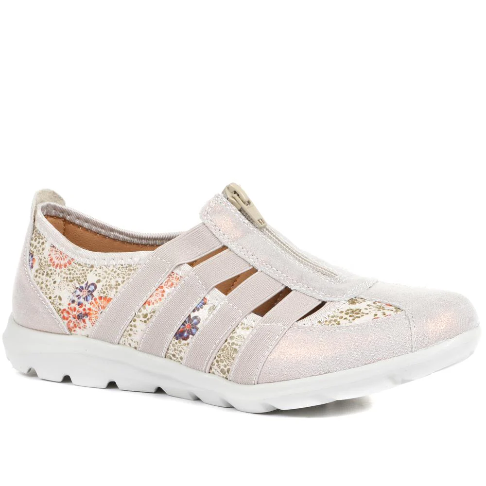 Leather Wide-Fit Slip-On Shoes - BRK24000 / 308 245 - Image 3