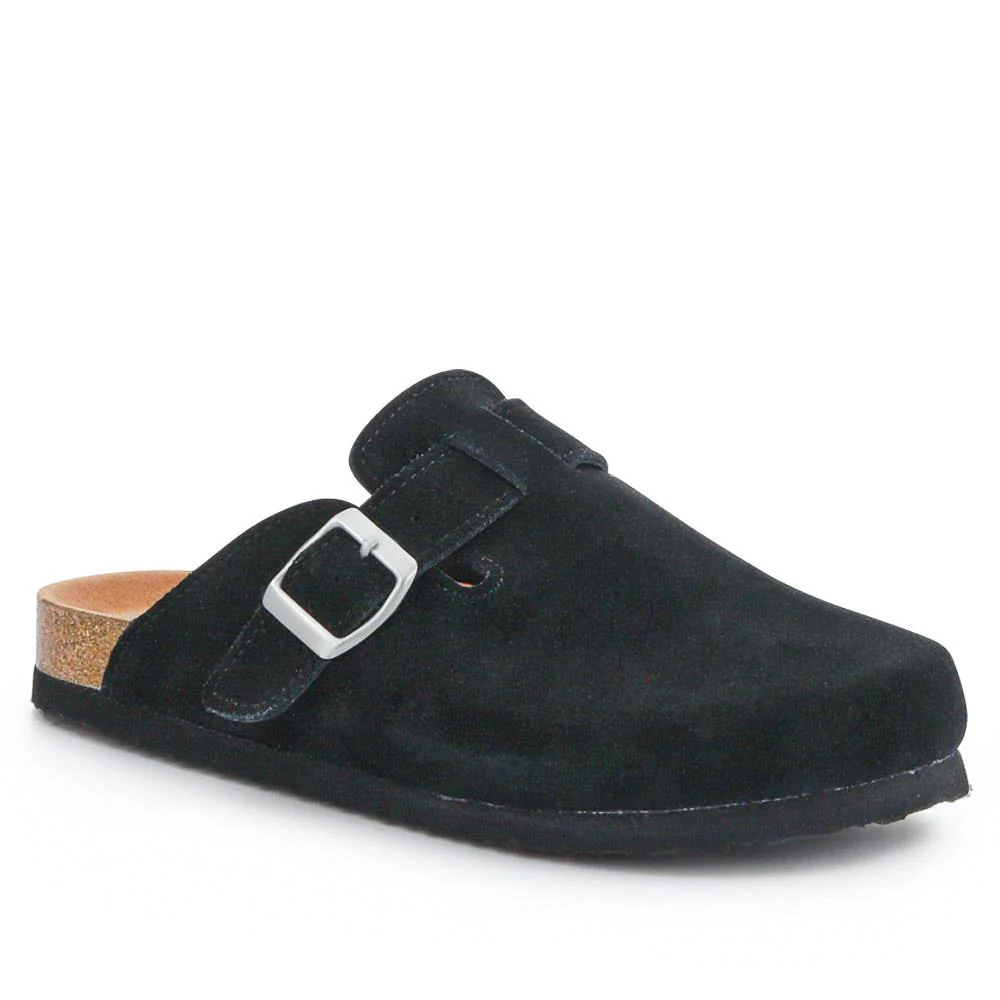 Lightweight Leather Clogs - WBINS41094 / 327 311 - Black