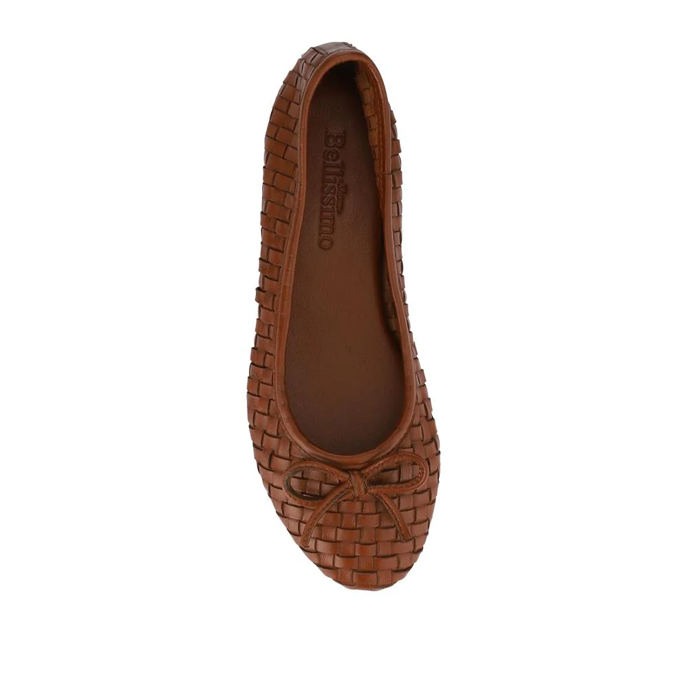 Lightweight Leather Pumps  - BELSK41009 / 327 463 - Tan - Image 4