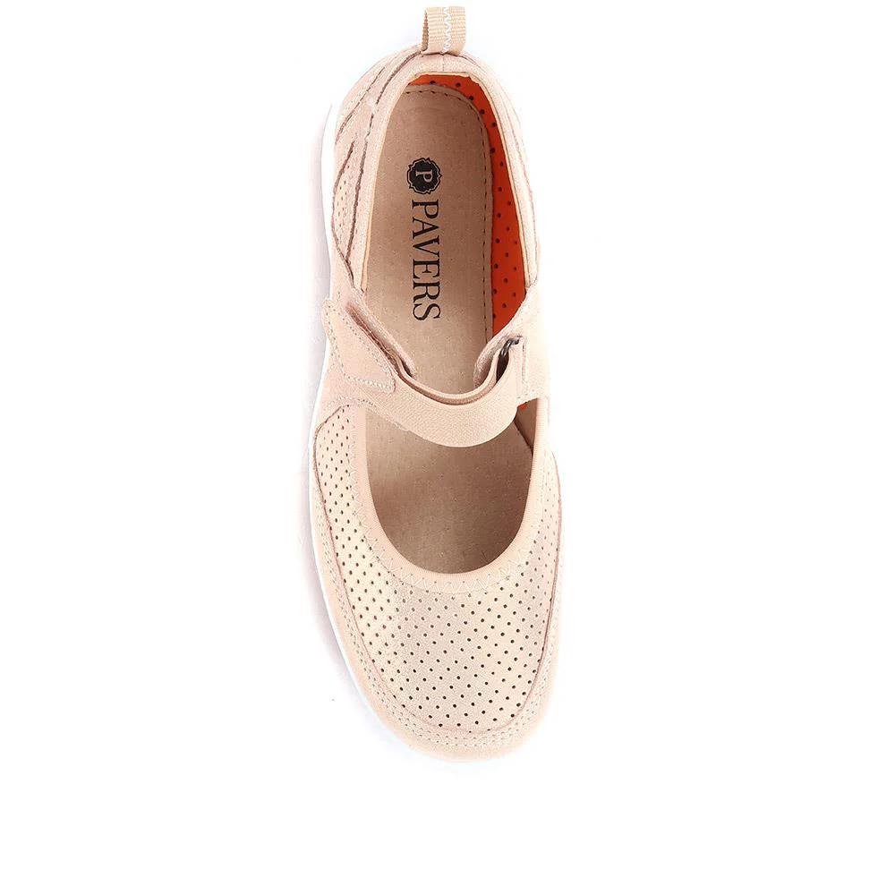 Lightweight Mary-Jane Ladies Trainers - BRK33019 / 319 642 - Rose Gold - Image 5