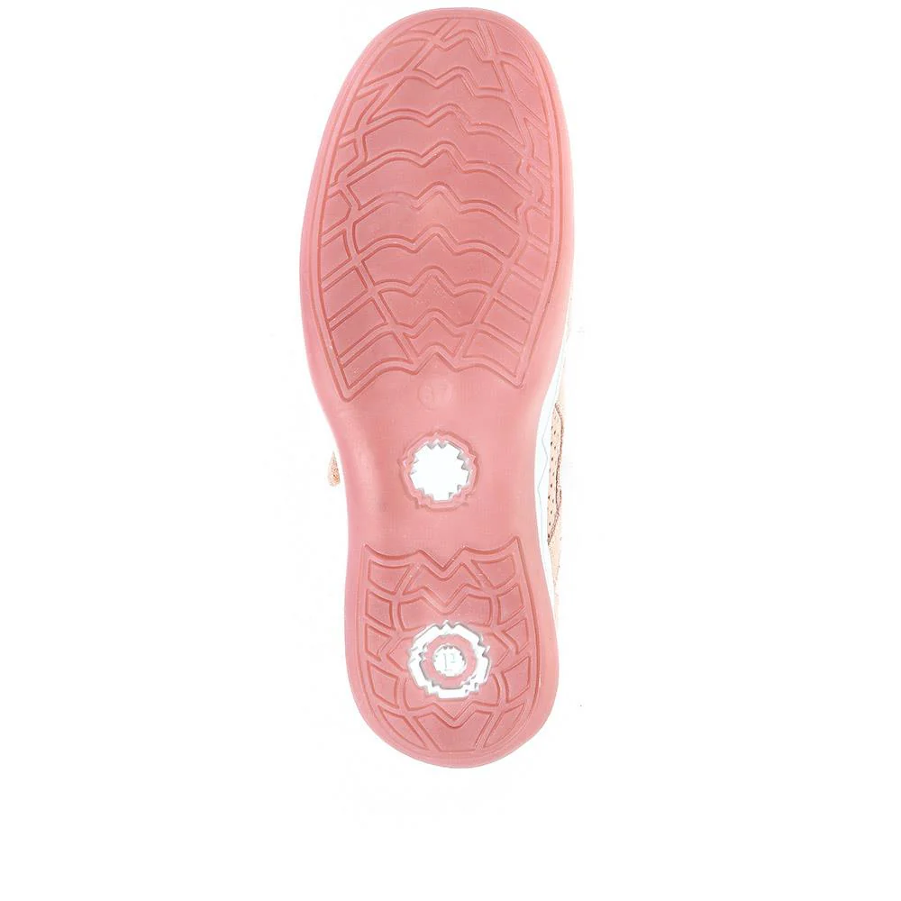 Lightweight Mary-Jane Ladies Trainers - BRK33019 / 319 642 - Rose Gold - Image 6