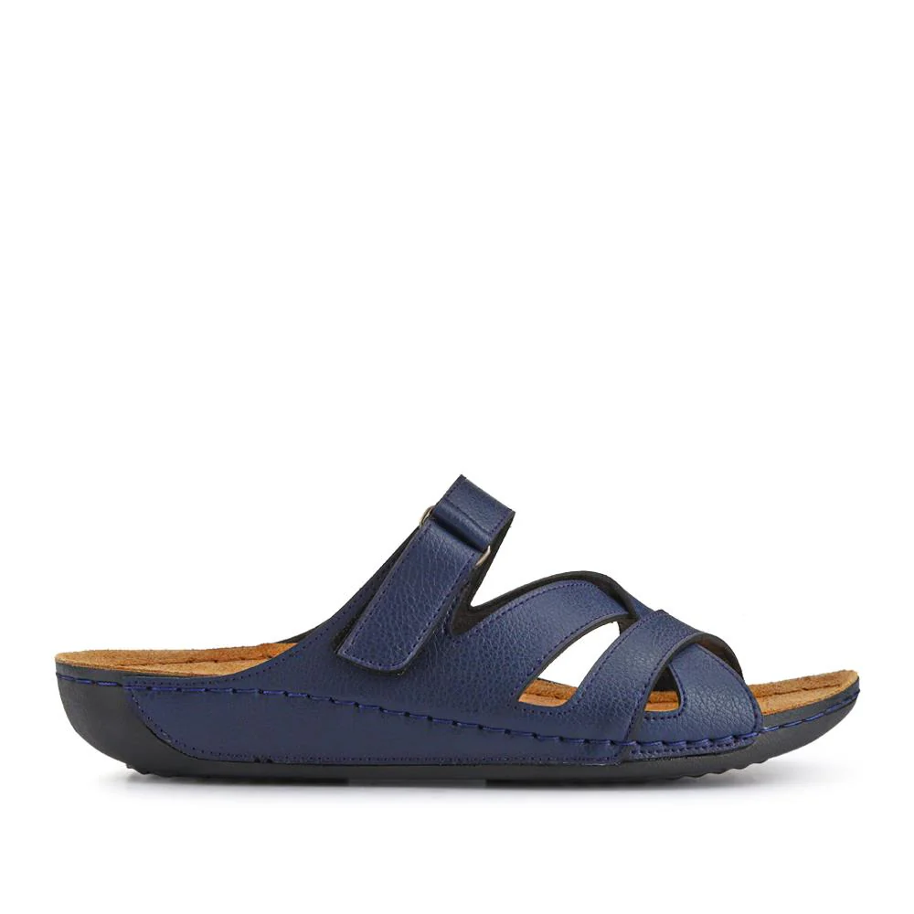 Lightweight Touch Fasten Mules - SERAY41001 / 327 547 - Navy - Image 2