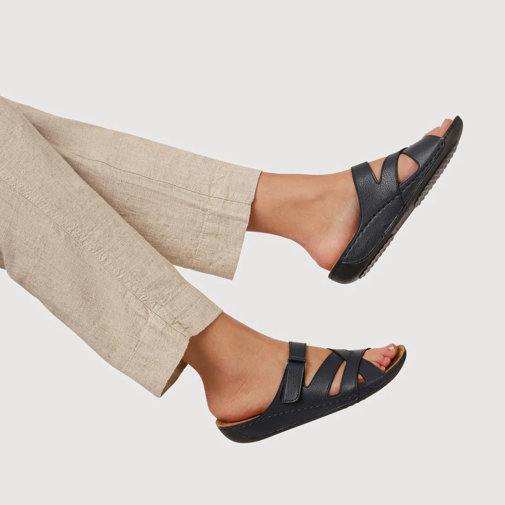 Lightweight Touch Fasten Mules - SERAY41001 / 327 547 - Navy - Image 5