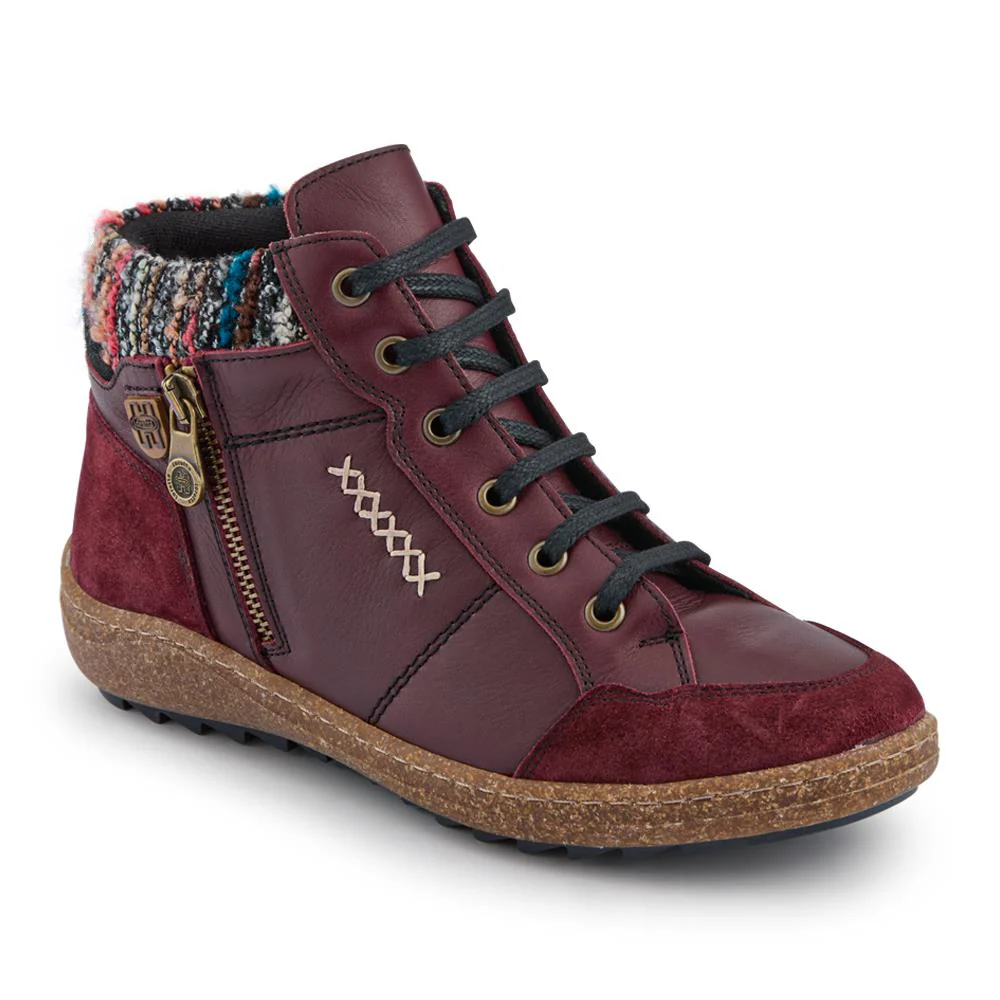 Lortetta Leather Knitted Cuff Chukka Boots - HAK42004 / 328 442 - Image 2