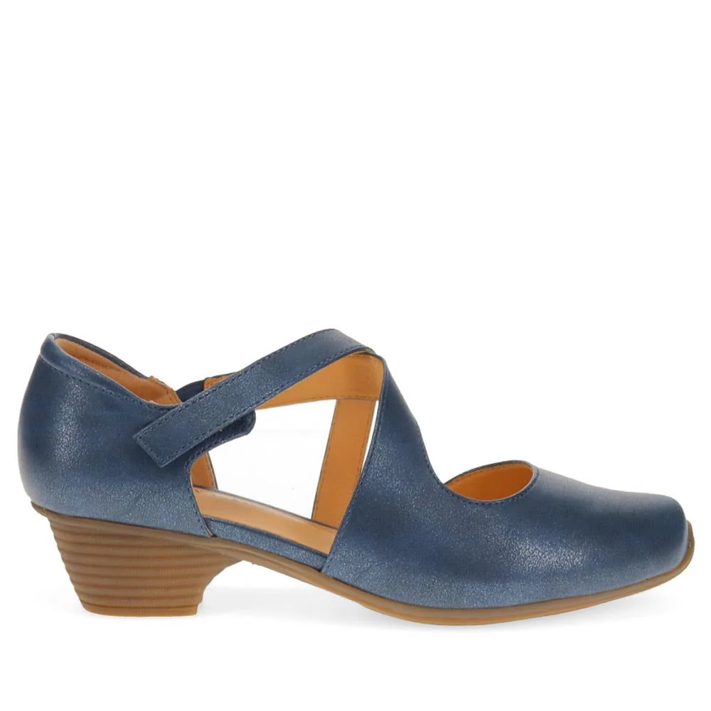 Low-Heeled Court Shoes - WBINS39078 / 325 127 - Navy - Image 2