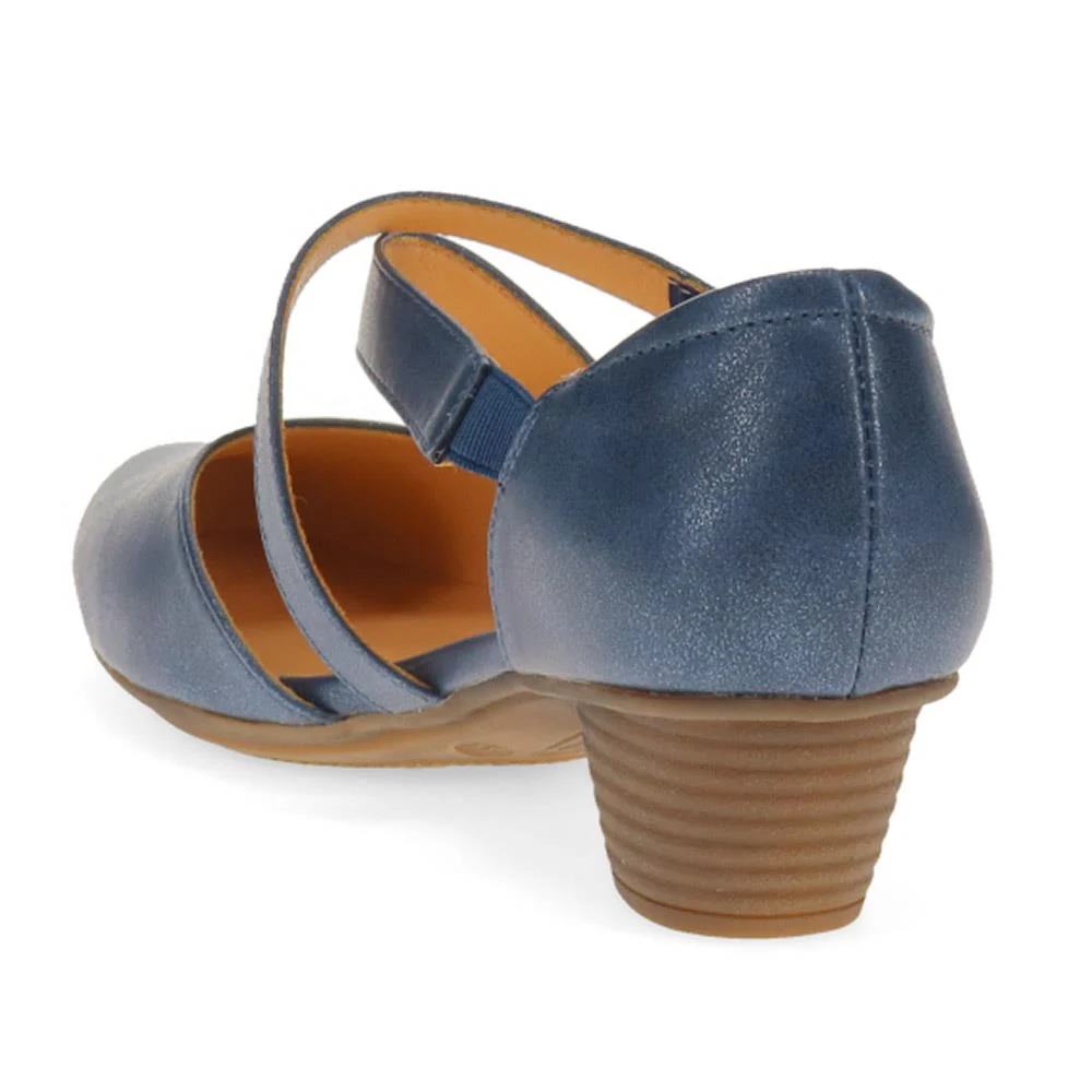 Low-Heeled Court Shoes - WBINS39078 / 325 127 - Navy - Image 5