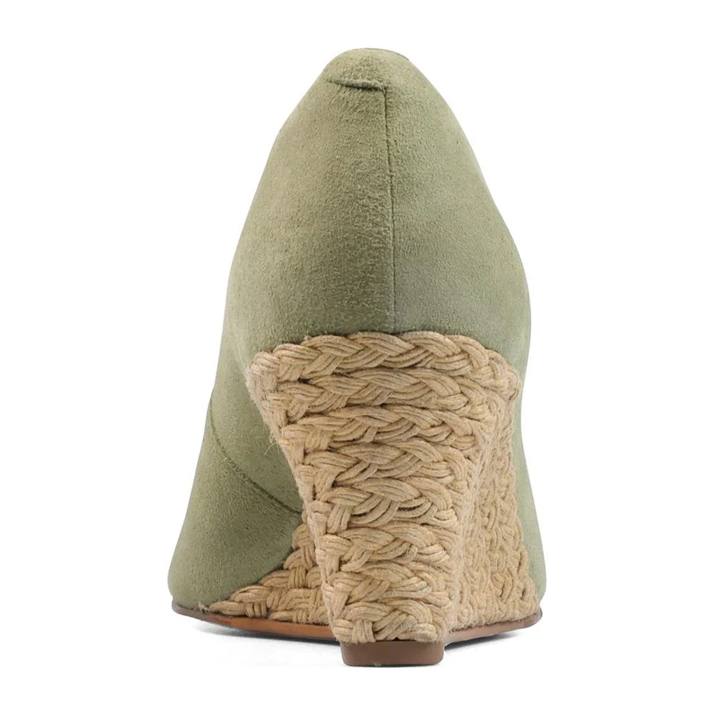 Lux Comfort Wedges - ELYSE - Elyse / null - Spring Green Suede - Image 4