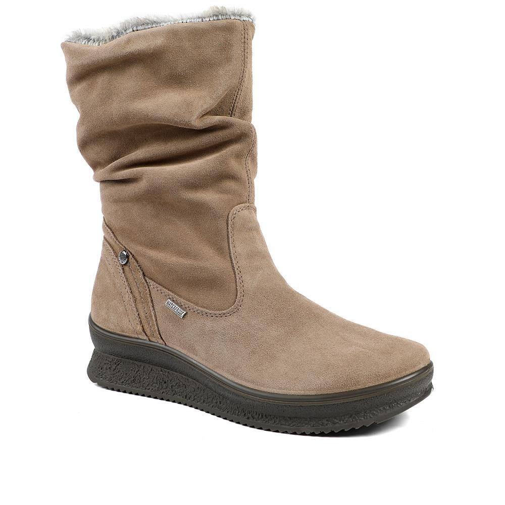 Majesty Wide Fit Leather Slouch Boots - MAJESTY / 328 601