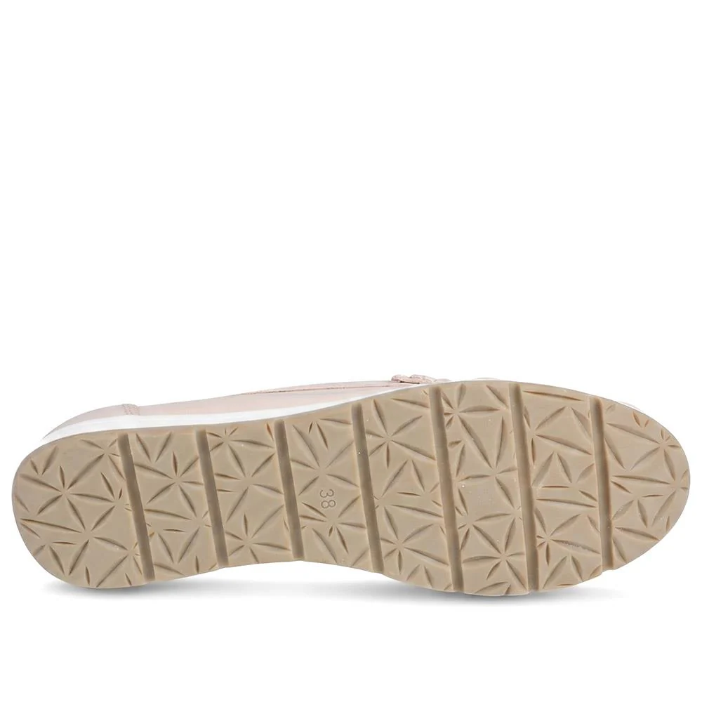 Marco Tozzi Leather Cushioned Moccasins - WEN43003 / 330 472 - Nude - Image 6