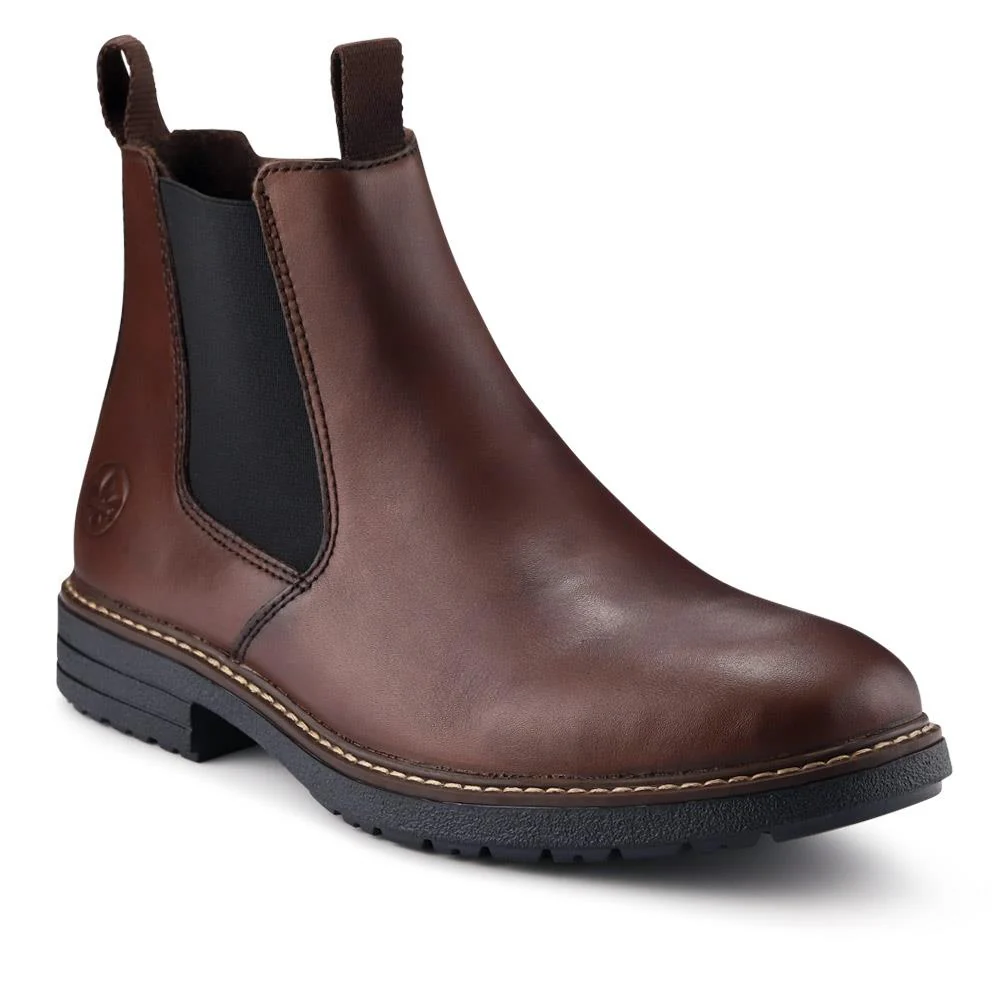 Men's Leather Chelsea Boots - RKR40516 / 325 908 - Mahogany