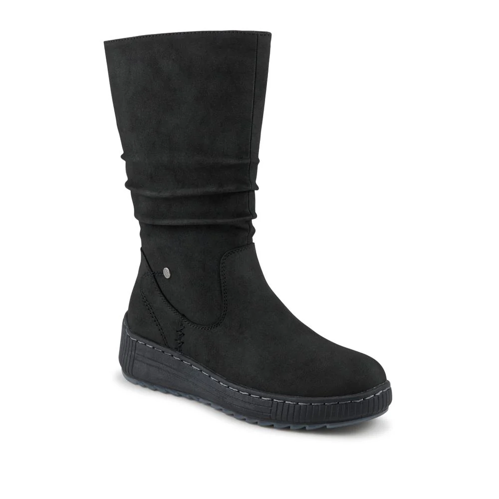 Mid Calf Wedged Slouch Boots - WOIL42052 / 328 495 - Image 2