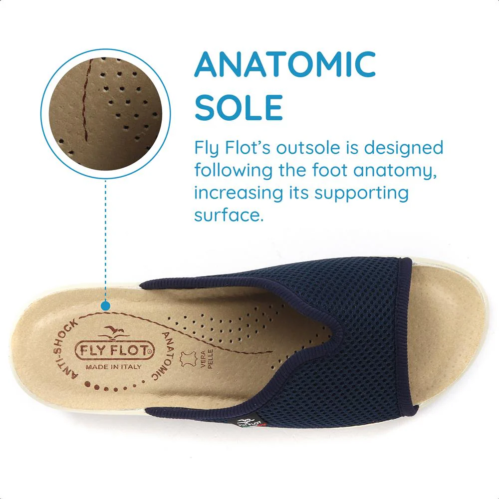 Fly Flot Anatomic Mule Sandals - FLY27046 / 312 281 - Blue - Image 6