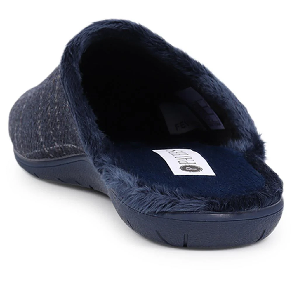 Mule Slippers  - FEVI40007 / 326 258 - Navy - Image 3