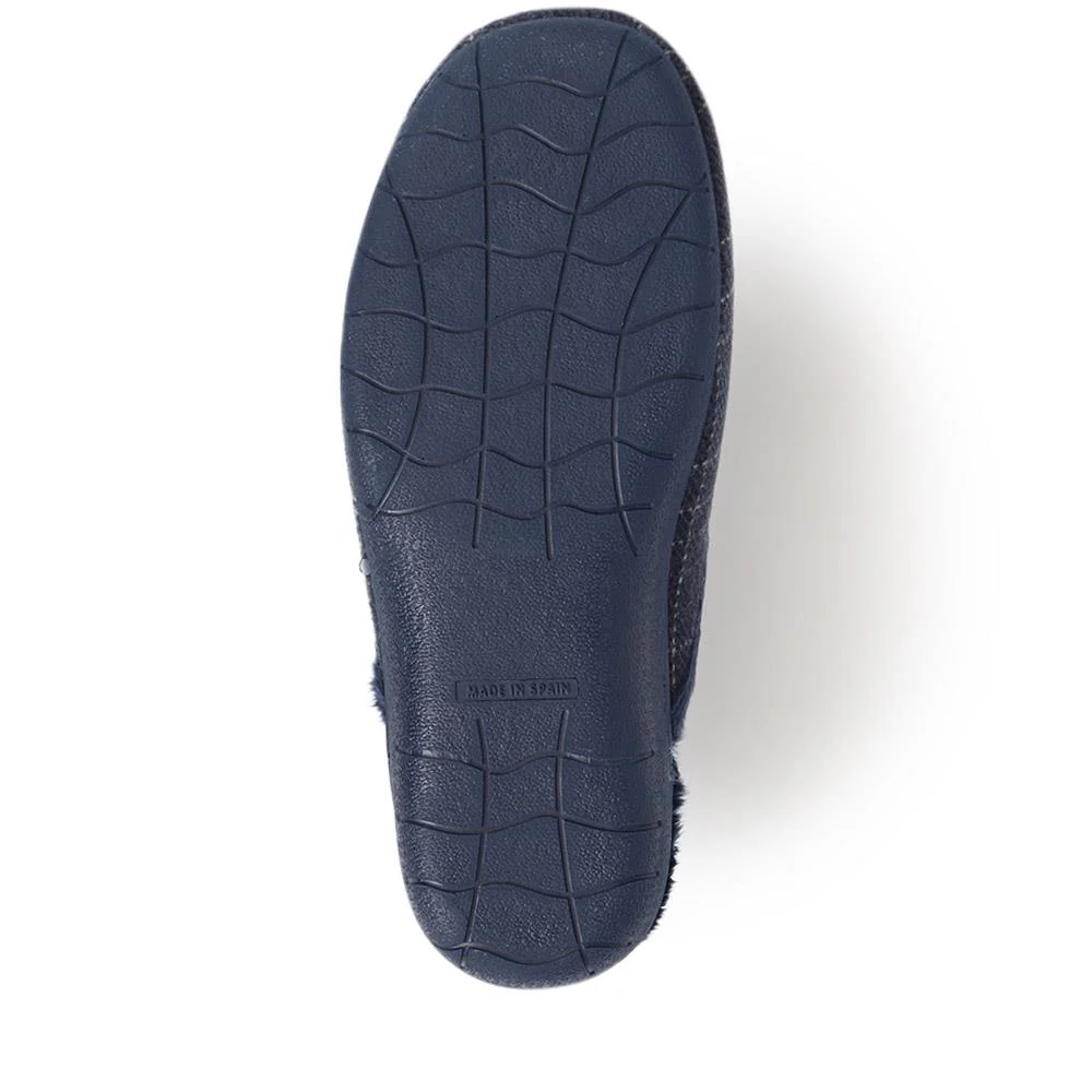 Mule Slippers  - FEVI40007 / 326 258 - Navy - Image 4