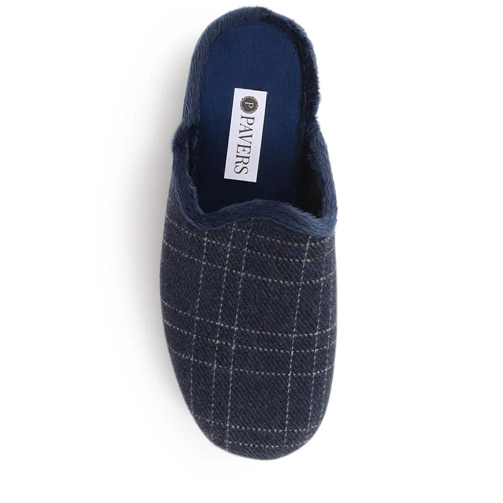 Mule Slippers  - FEVI40007 / 326 258 - Navy - Image 5