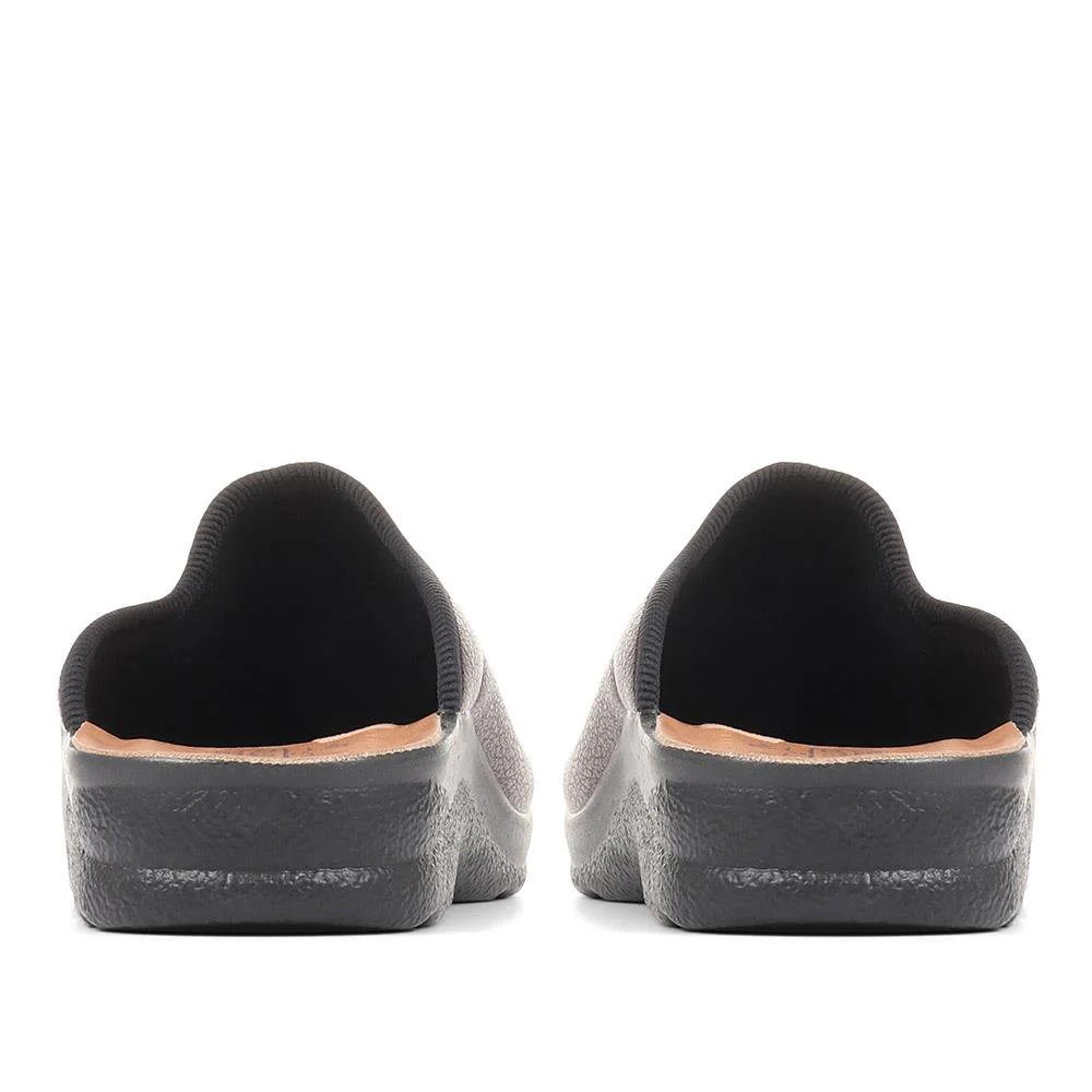 Fly Flot Mule Slippers - FLY36087 / 322 499 - Dark Brown - Image 3