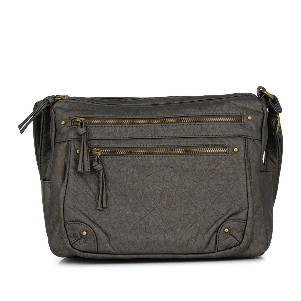 Multi Zip Pocket Crossbody Bag - JEWN42000 / 328 417 - Charcoal