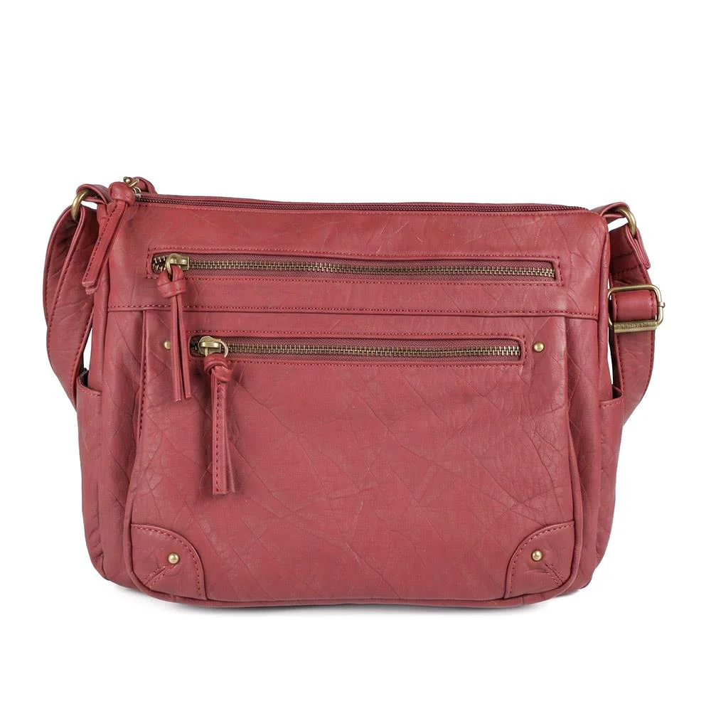 Multi Zip Pocket Crossbody Bag - JEWN42000 / 328 417 - Burgundy