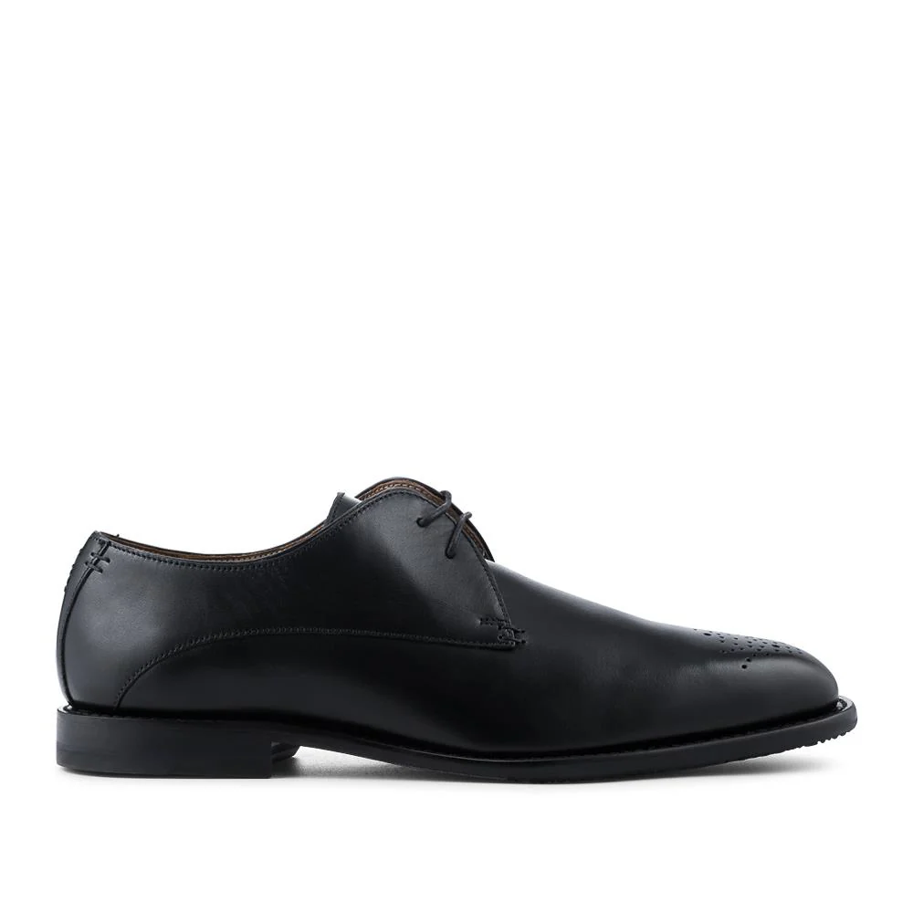 Oliver Sweeney Joel Antiqued Leather Derby Shoes - OLIVR42500 / 328 550 - Black - Image 2