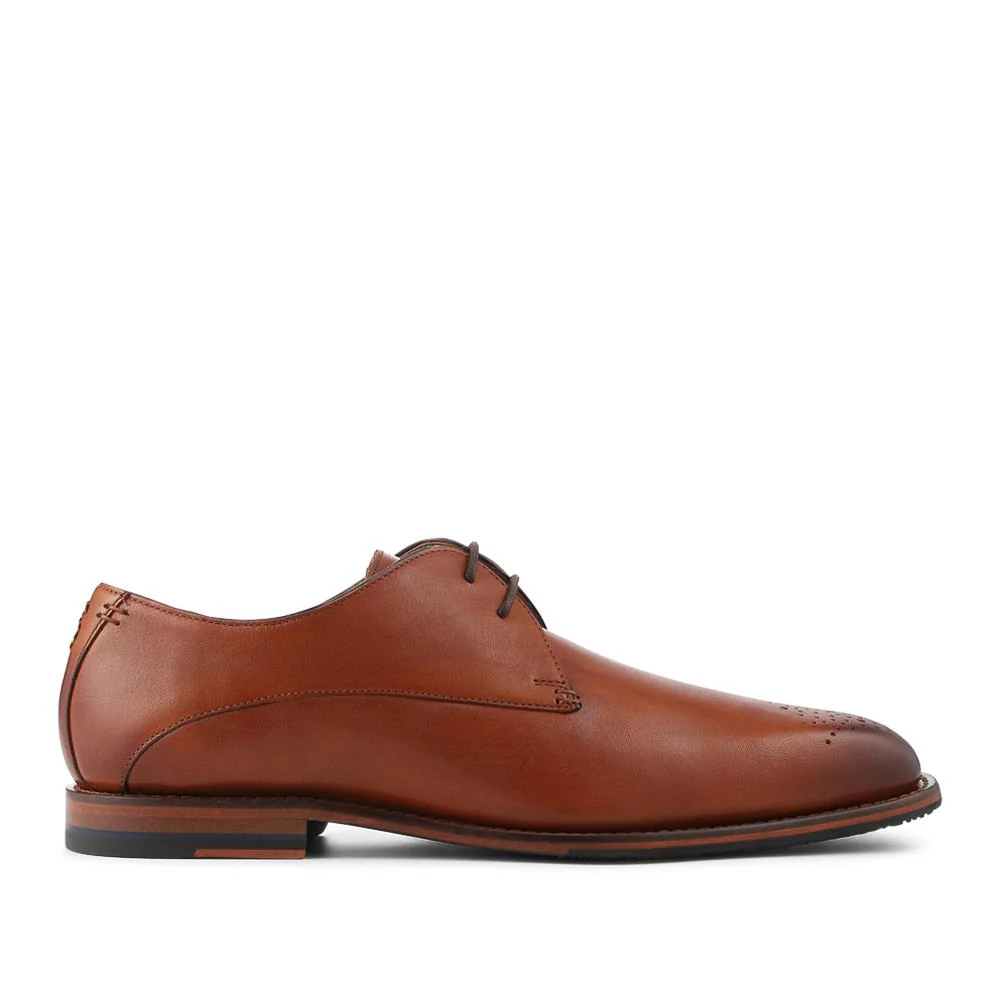 Oliver Sweeney Joel Antiqued Leather Derby Shoes - OLIVR42500 / 328 550 - Tan - Image 2