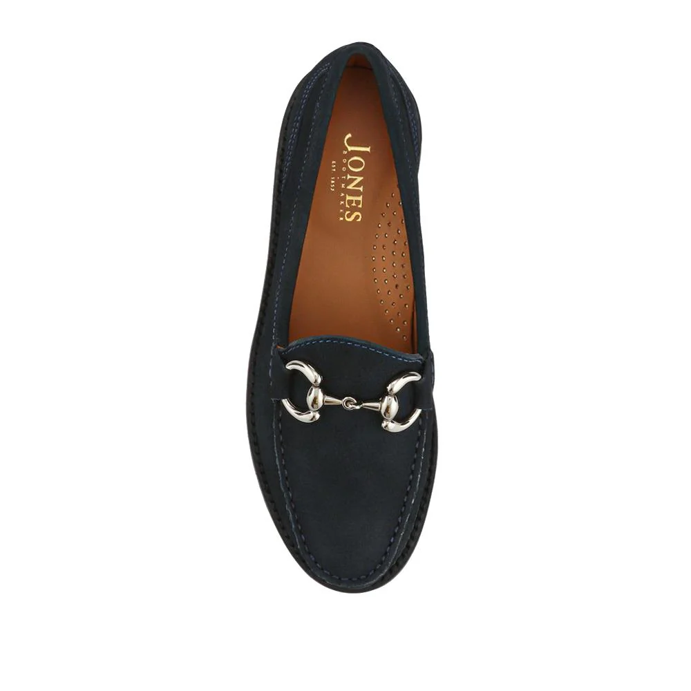 Orlana Leather Slip-On Moccasins - ORLANA / 327 593 - Navy - Image 4