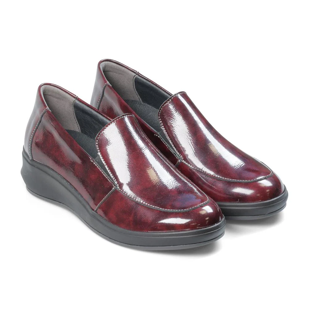 Padders Ladies Comfort 2E Fit - LEWES - Lewes / null - Burgundy Patent