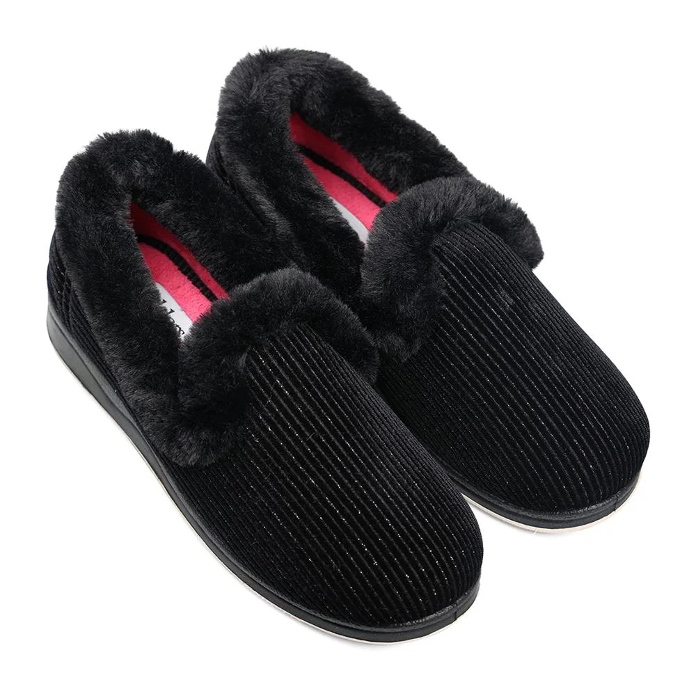 Padders Ladies Slippers 2E Fit Vulcanised - REPOSE