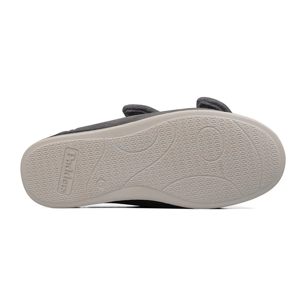 Padders + Ladies Slippers Dual Fit 4E/6E & 6E - LYDIAX - LydiaX / null - Grey Sparkle Cord - Image 3
