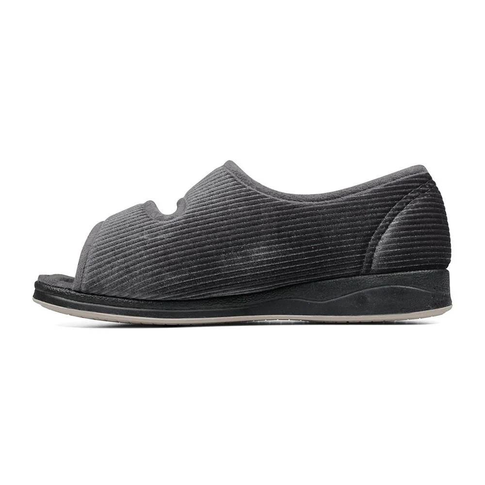 Padders + Ladies Slippers Dual Fit 4E/6E & 6E - LYDIAX - LydiaX / null - Grey Sparkle Cord - Image 5