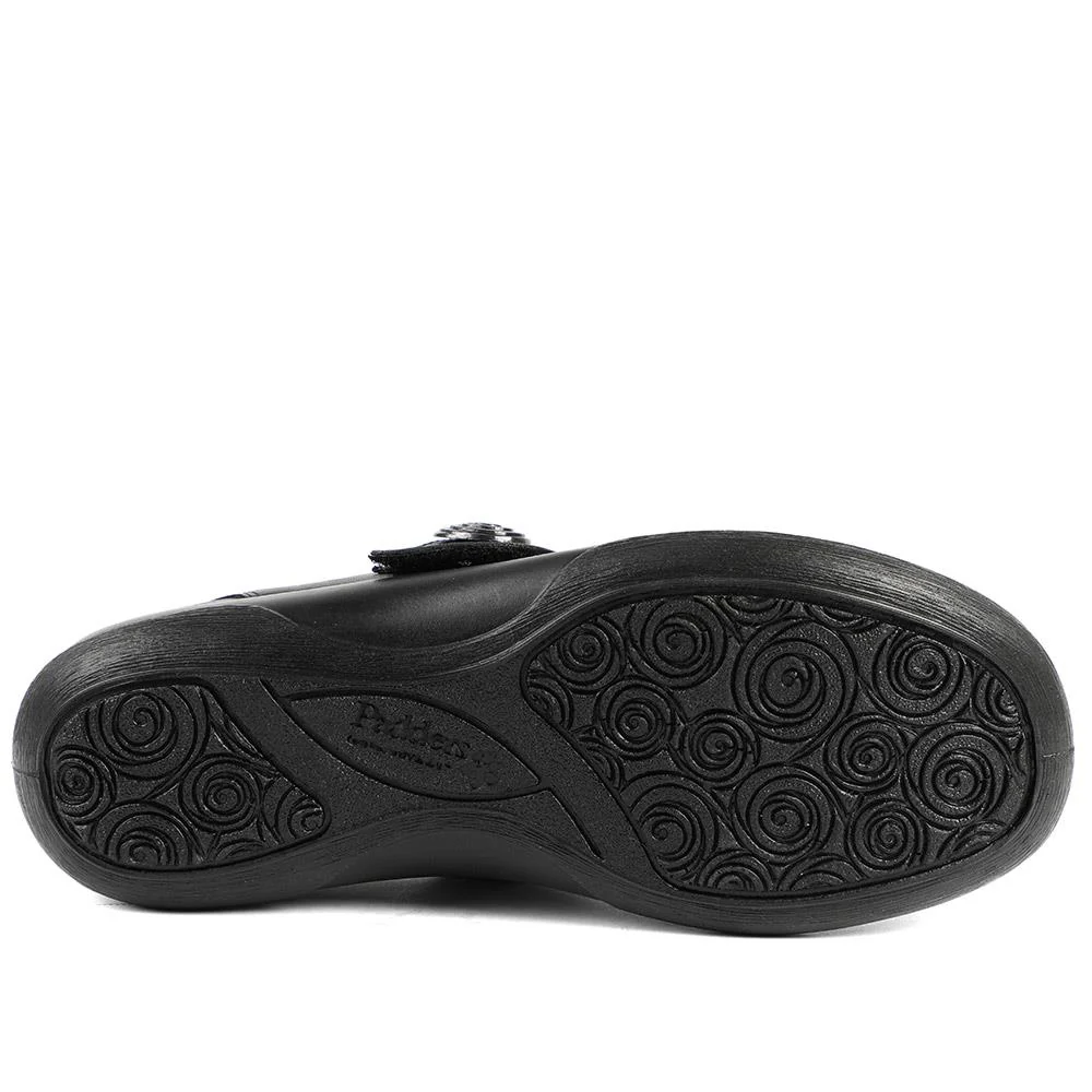 Padders Leather Touch Fastening Mary Janes - GOOD42504 / 328 851 - Black - Image 6