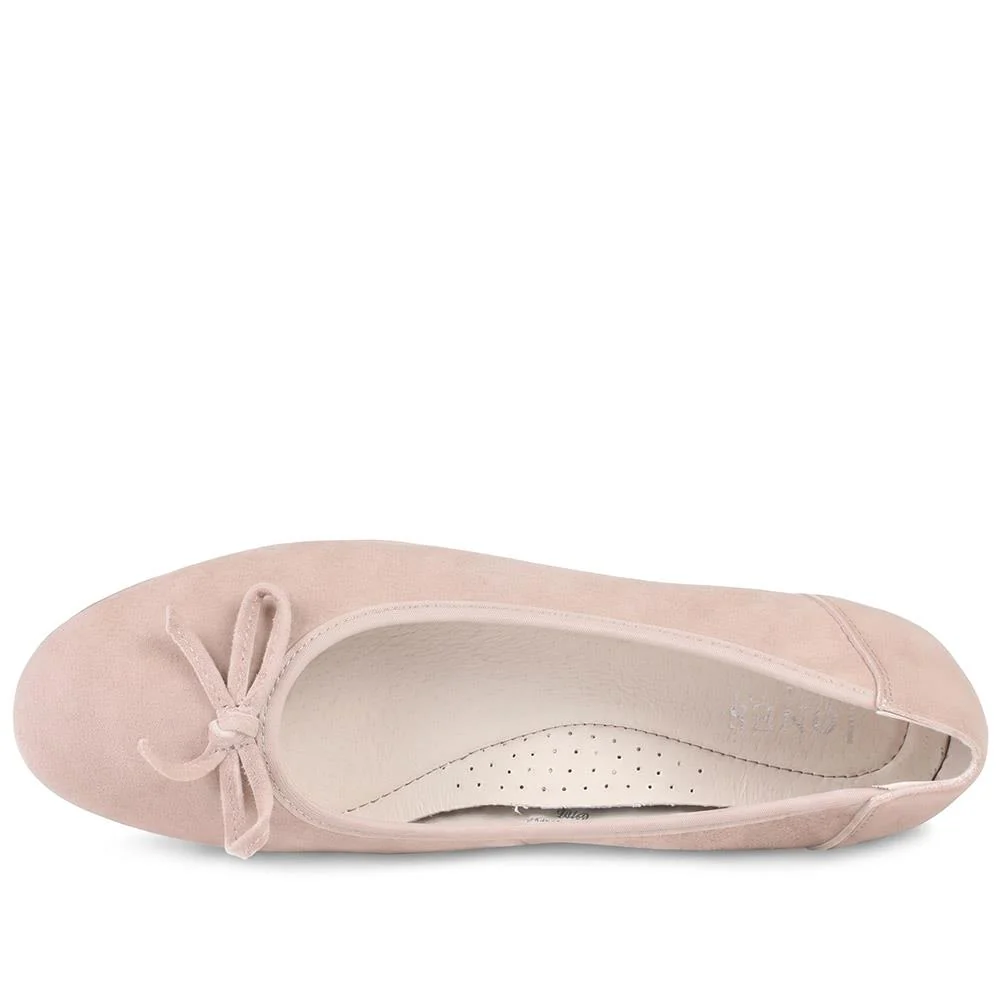 Parisa Leather Bow Detailed Pumps - PARISA / 329 425 - Dusky Pink - Image 4
