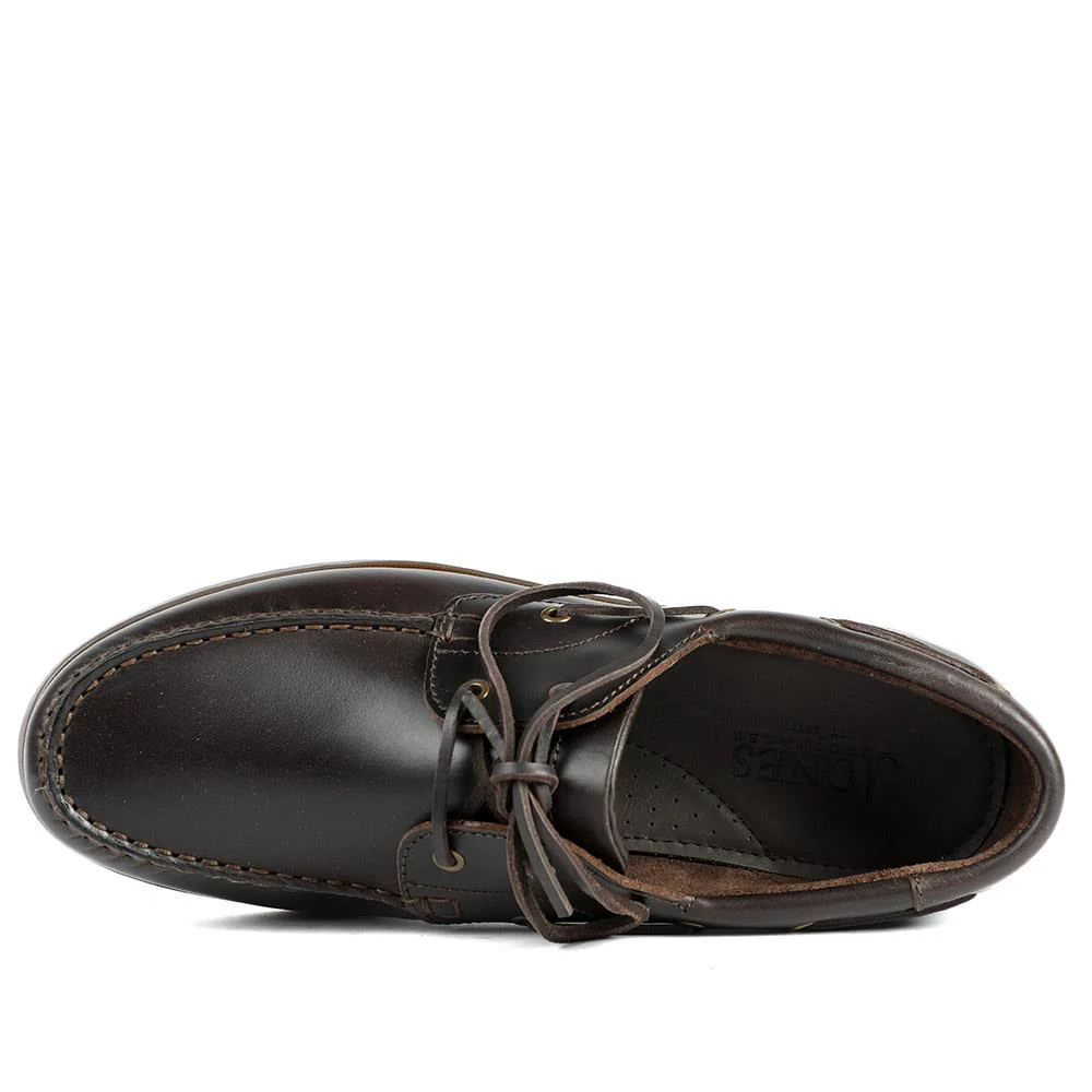 Parsons Leather Boat Shoes - PARSONS / 320 153 - Dark Brown - Image 5