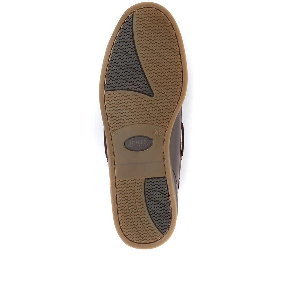 Parsons Leather Boat Shoes - PARSONS / 320 153 - Dark Brown - Image 6
