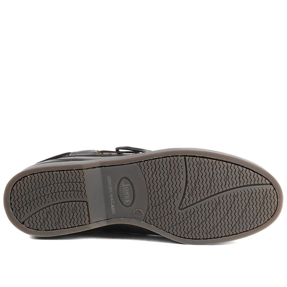 Parsons Leather Boat Shoes - PARSONS / 320 153 - Dark Brown - Image 7