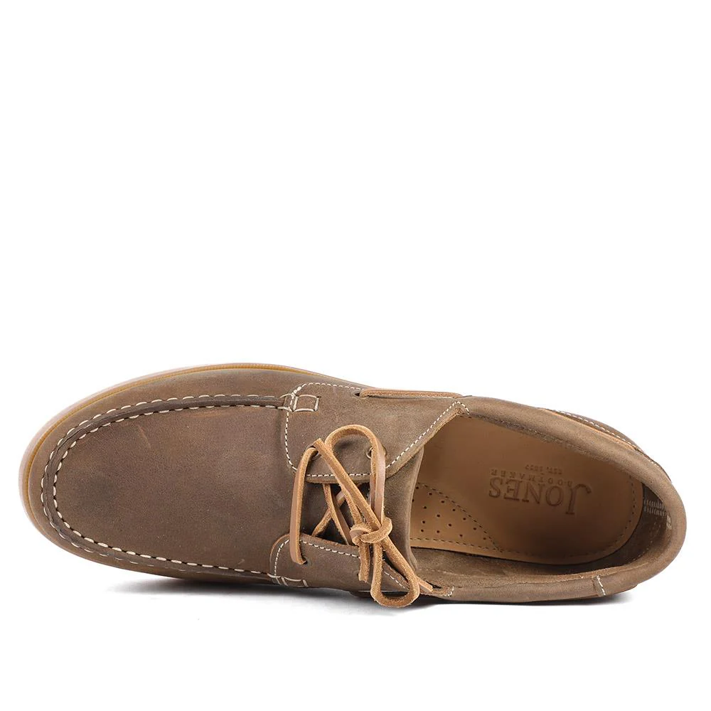 Parsons Wide Fit Leather Boat Shoes - PARSONSWIDE / 328 811 - Tobacco - Image 5