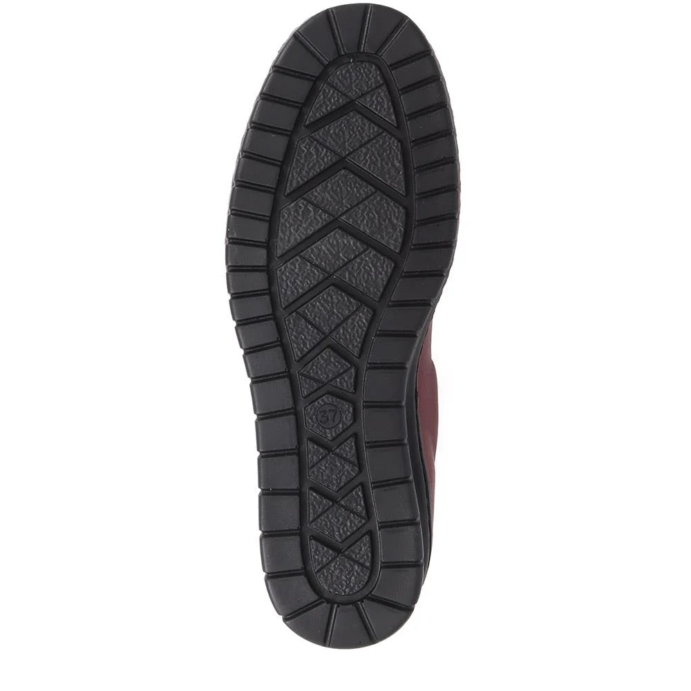 Patent Toe Slip-On Shoes - HAK40018 / 326 616 - Burgundy - Image 4