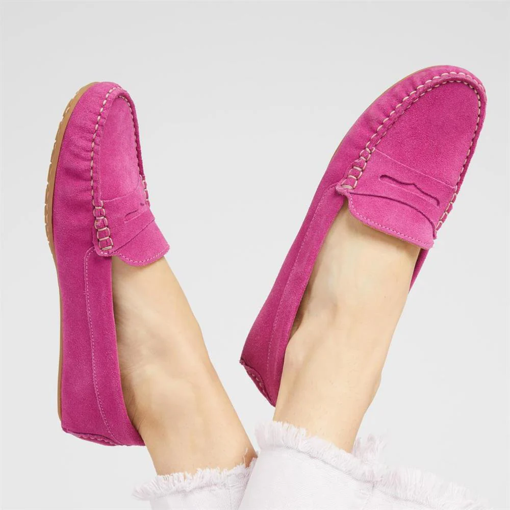 Penelopie Leather Moccasins - PENELOPIE / 322 368 - Pink - Image 2