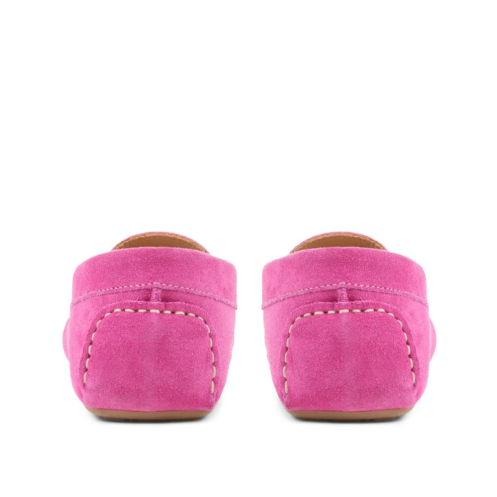 Penelopie Leather Moccasins - PENELOPIE / 322 368 - Pink - Image 4