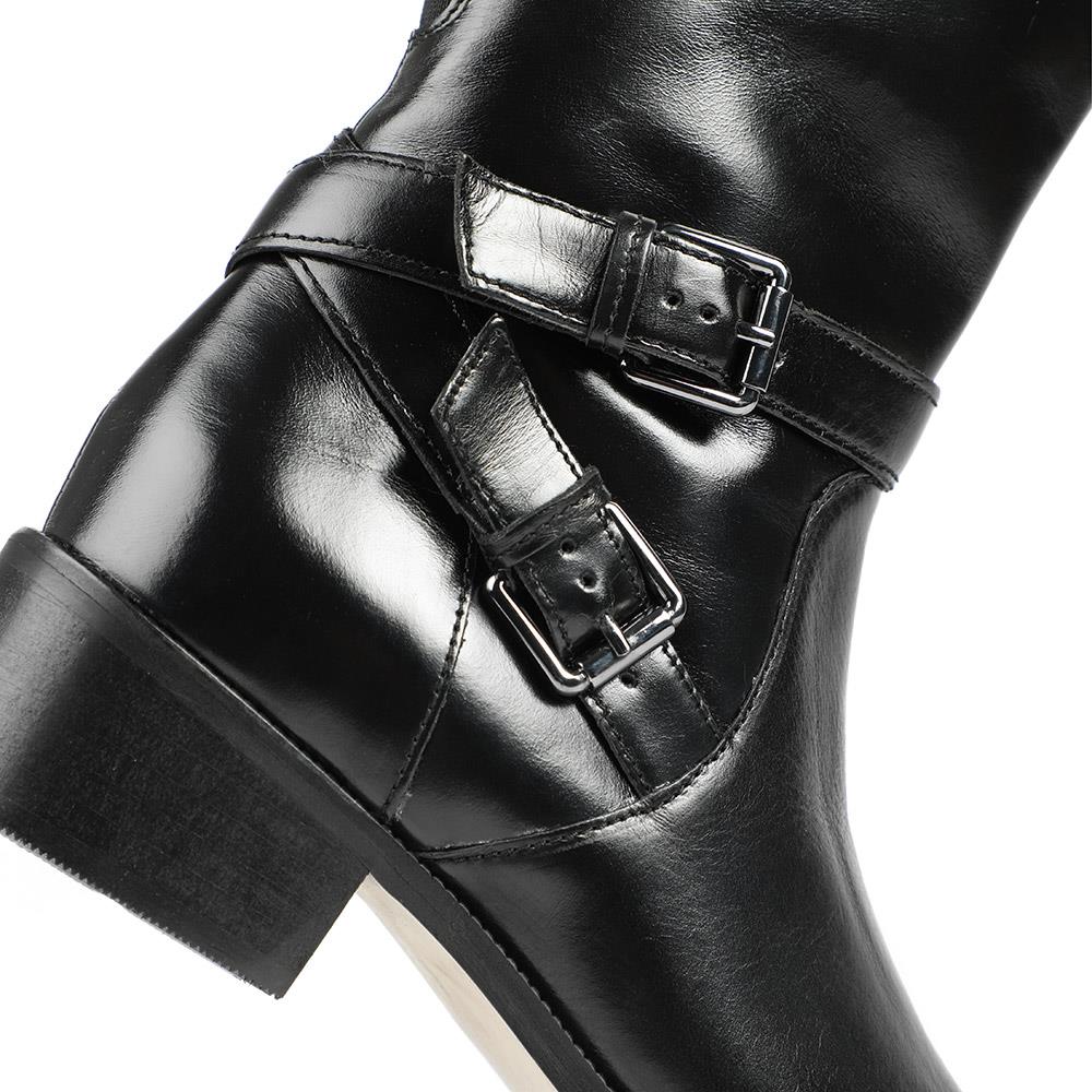Pheobe1 Extra Slim Calf Fit Leather Long Boots - PHOEBE1XS / 327 752 - Black - Image 10