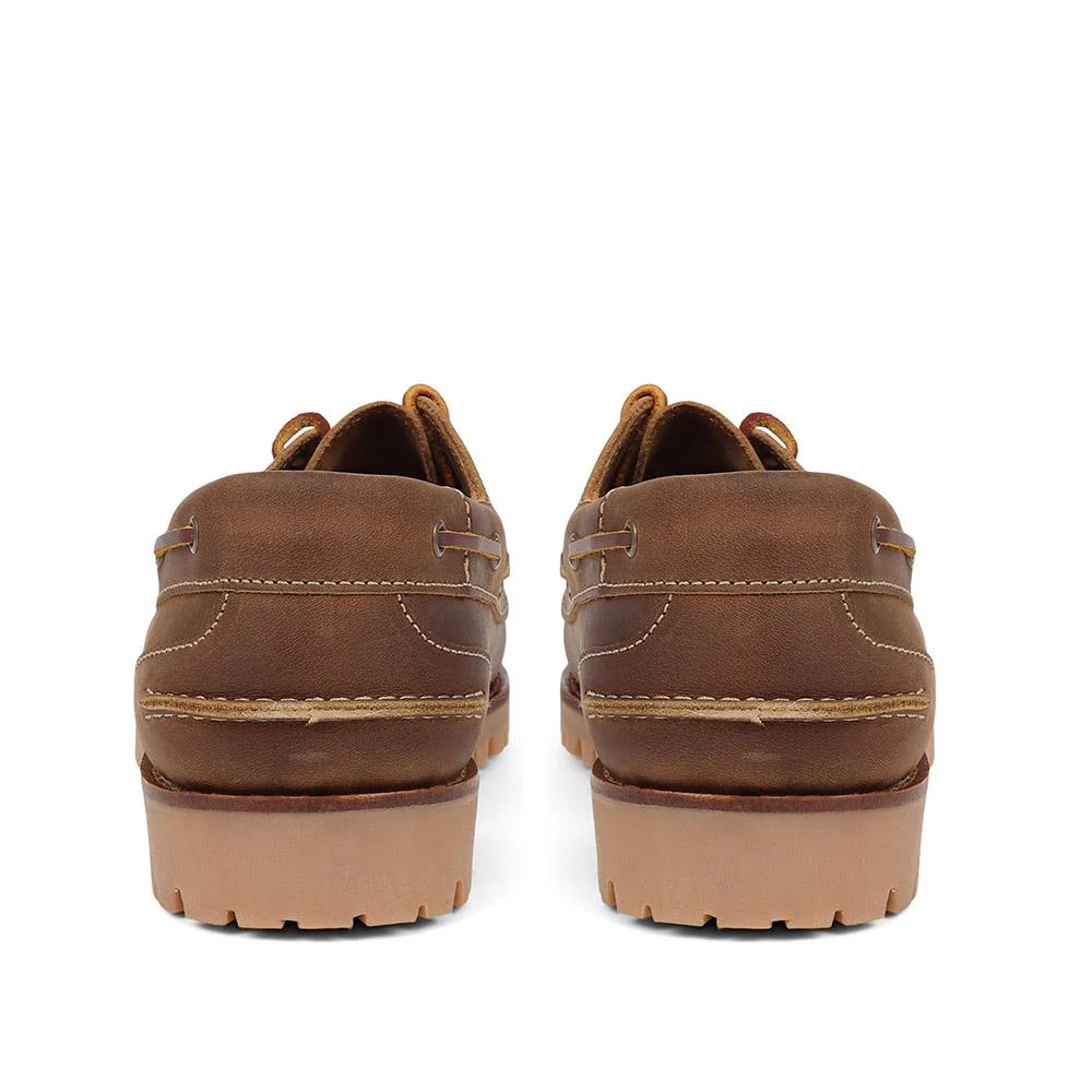 Pickering2 Leather Boat Shoes - PICKERING2 / 325 137 - Tobacco - Image 4