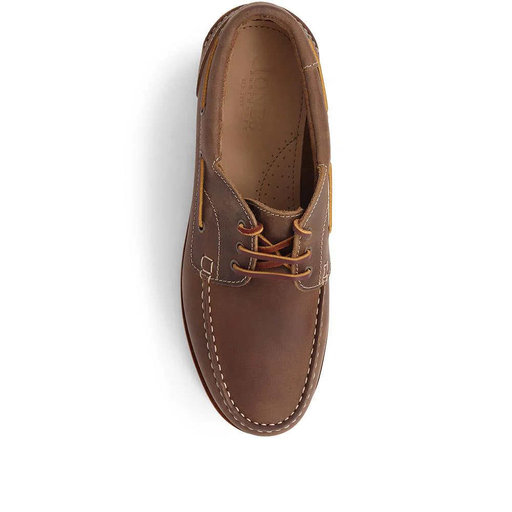 Pickering2 Leather Boat Shoes - PICKERING2 / 325 137 - Tobacco - Image 6
