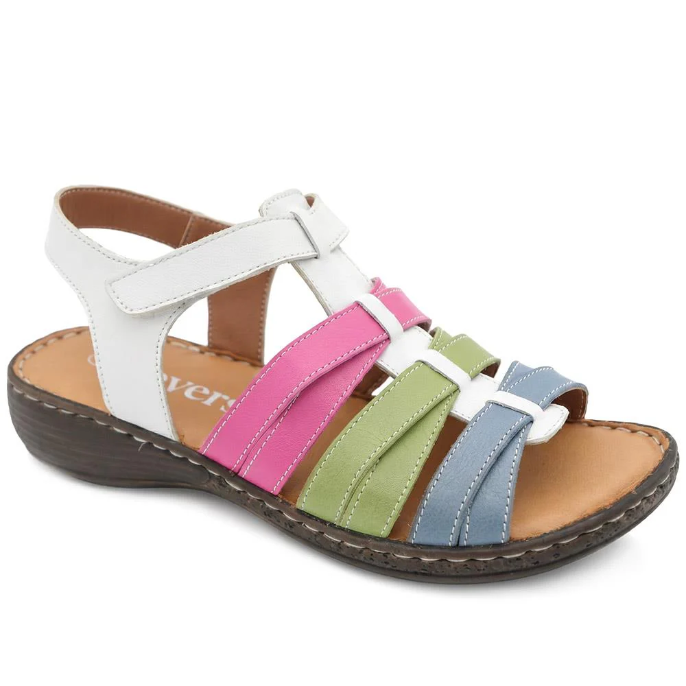 Premium Leather Adjustable Fasten Sandals - LUCK43002 / 329 420
