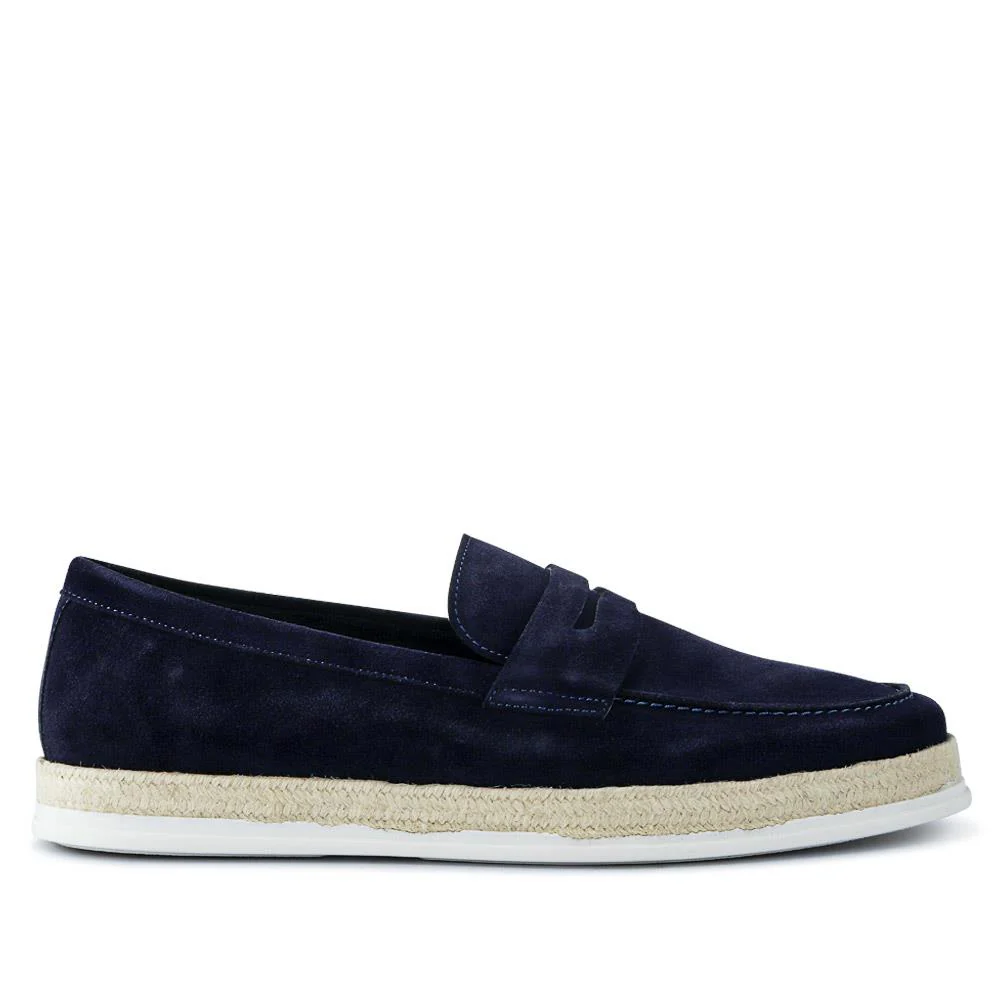 Quent Casual Slip-On Shoes - QUENT / 326 808 - Navy Suede - Image 2