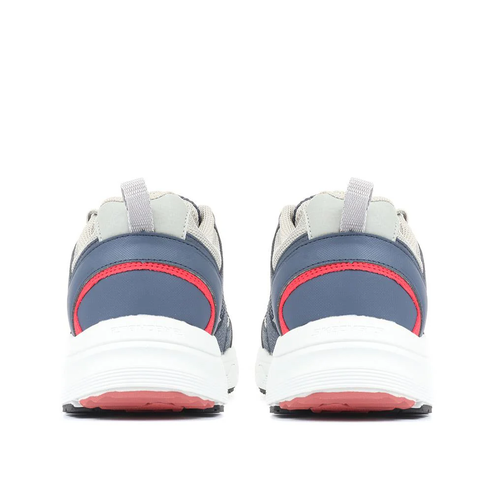 Relaxed Fit: Oak Canyon Lace-Up Trainers - SKE34109 / 321 131 - Navy-Grey - Image 3