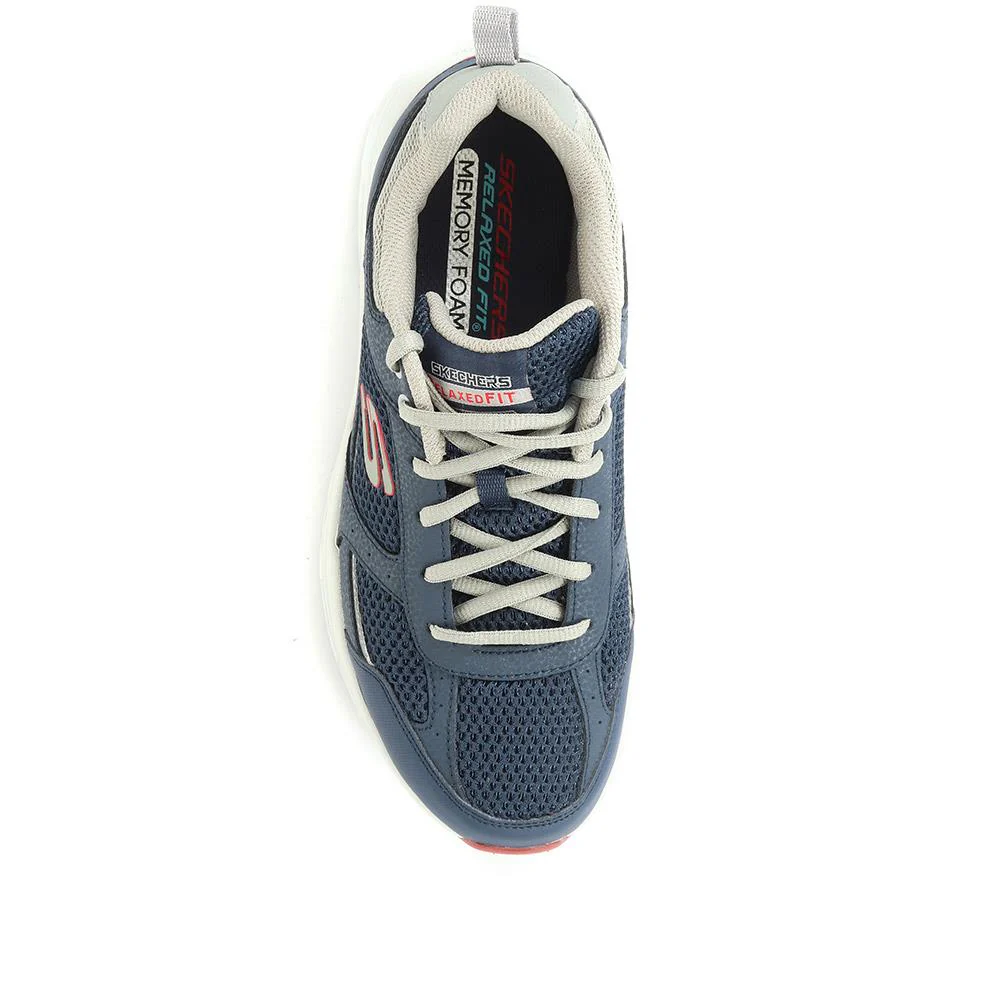 Relaxed Fit: Oak Canyon Lace-Up Trainers - SKE34109 / 321 131 - Navy-Grey - Image 4